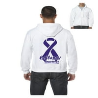 - Muška dukserica pulover sa punim zip - epilepsija vrpca