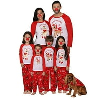 Božićni obiteljski odmor Podudaranje jelena Božićne vrhove hlače Spavaće odjeće Porodica Božić Pidžama Set za odrasle i djecu Porodica Porodica Zimski odmor Pajamas Girl Child 13-14T