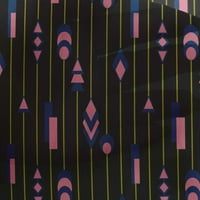 Onuone Georgette viskozne tkanine Stripe i geometrijski oblici Geometrijski tiskani obrtni tkanini BTY