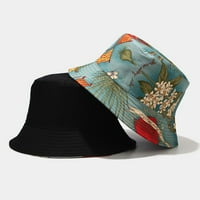 Iopqo kašika šešira ribar hat unise muške žene cvjetni sunčani šešir izlaska dvostrana kanta za kapku modni šešir za sunčanje a
