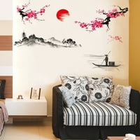 Velitoy kineski stil ukrasni zidni naljepnice za uklanjanje pozadinskih zidova za dom