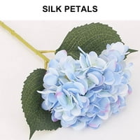 Umjetno umjetno veštačko cvijeće Cvijeće Green grmlje Vrtni trom ručnik plava