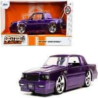 Od - Buick Grand National Candy Purple Bigtem mišić serije Diecast model automobila Jada