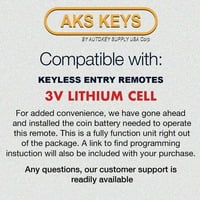 Ključevi za Lincoln LS čip Chip Chip Ključ automobila - 4D 60