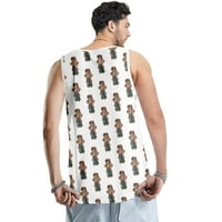 4. jula majice bez rukava, muška majica Ležerne prilike 3D 3D tiskani poklon za njega T majice, 2xS