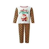 Gureui Porodično Božić Roditelj-Child Outfit, Ležerne prilike Santa Claus Dot Tiskanje s dugim rukavima