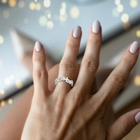 Keusn ženski cvijet dijamant modernog prstena za angažman prsten nakit poklon w