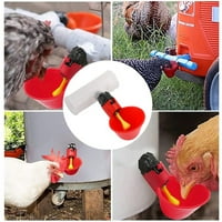 Elbourn Peradarske posude za piće crvene, piletine kokoši automatski pića piti ptice vode i pvc fitinzi