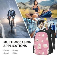 Douzhe Lagani ruksak, slatki ružičasti duhovi otisci putovanja na otvorenom planinarske torbe školske