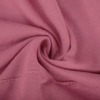 Duks popusta za žene s dugim rukavima Božić s dugim silama Grafički ispis Dukserica Nepravilni rub Ležerne prilike navodnici Pulover pulover tinejdžerke Modna odjeća Pink XXL