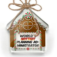 Ornament tiskani jedno strani svjetovi najtopliji administrator za planiranje Božić Neonblond