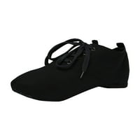 Larisalt ženske casual cipele, ženska udobnost hodanje slatkih ravnih loafer crna