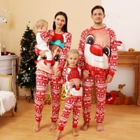 Najnovija božićna porodica koja odgovara crvenom bijelom prazniku Padžama PJ setovi