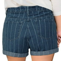 Ženske kratke hlače Ženske modne remenske kratke hlače Poklopni povremeni patentni patentni patentni patentni kratke hlače ljetne kratke hlače na klirensu