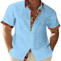 Capreze muns vrhovi rever izrez majica kratkih rukava ljetne košulje casual majica dolje bluza bijela