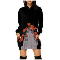 Strungten ženski dugi rukav modni modni vrhovi duksevi puloveri jesenska odjeća otisci casual komforne