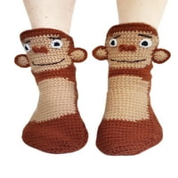 Sunost smiješna životinja 3D crtane pletene čarape žene muškarci djeca novost pijetaone čarape kreativne