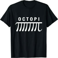 Octopi nauka matematika PI dan smiješni sjajni zabavni učitelji padne majicu