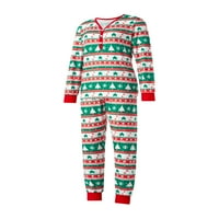 Suanret Božićna porodica roditelj-dječji odijelo zvijezda Božićno drvce tiskane vrhove elastičnih pantalona