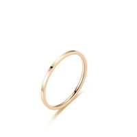 Temperament Svestrani tanki titanijumski čelični prsten ženski modni obični prsten za prsten nakit MOM