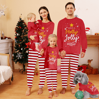 Božićne pidžame za obitelj i pse Classic PJS Porodična božićna pidžama do 8xl