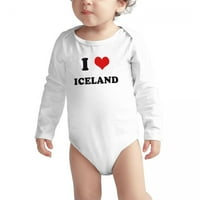 Heart Island Love Island Baby Long Rompers dugačka odjeća
