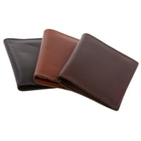 Muška kožna mikro rukava, tanka kartica i nosač gotovine Bifold novčanik - Multi Color Opcije