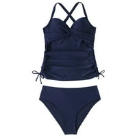 Ženski novi kupaći kostimi s više boja podijeljeni grudi nagnute bikini ženski kupaći kostimi