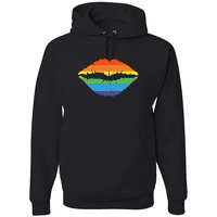 Rainbow usne cool slatka LGBT ponosna grafička dukserica