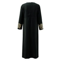 Jesenske haljine za žene ženske muslimanske dugoročne čipke Abaya za žene Dubai arapska islam ogrtačka