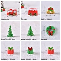 Bonsai docor Decor Dokolica Kuća Micro Pejzaž Božićni ukrasi Mini Santa Claus Xmas Ornament Snowman