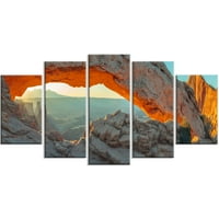 Mesa Arch Canyon Lands Utah Park 'Fotografski otisak na zamotanom platnom setu