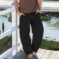 Muške kratke hlače Proljeće Summer Leisure Party Party Beach Hawaii Solid Color Pamučne pantalone Sportwear