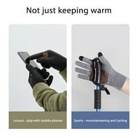 Tureclos unise zimskih pletenih rukavica na dodirnim ekranom na dodirnim prekrivanim rukavicama obložene rukavice protiv klizanja za sportski sportski biciklizam