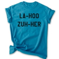 La-Hoo Zuh-njena košulja, unise Ženska muska košulja, majica za gubitak, košulja za film, majica 90-ih, Heather Blue, X-Veliki