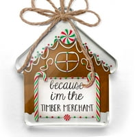 Ornament tiskan jednostran jer sam trgovac drvenom krevetom smiješan izrekao Božić Neonblond