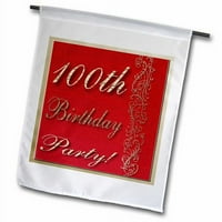 3Droza 100. rođendanska zabava za zastavu od poliestera