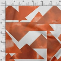 Onuone pamuk flena tkanina narančasto geometrijsko šivanje materijal za ispis tkanina sa dvorištem širom