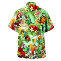 Muška modna bluza Najbolji tropski stil Print Hawaii Summer Majica Muška proljetna modna casual party plaža labava majica s kratkim rukavima