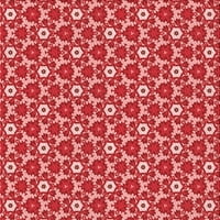 Ahgly Company Zatvoreni kvadratni pastelni tepih Crvena ružičasta prostirke, 8 'kvadrat