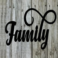 Porodica - Prekrasan čvrsti čelični kućni dekor Dekorativni znak Metal Art Zidni znak