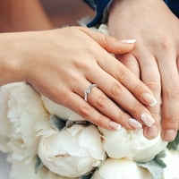 Xinqinghao ženski dijamantni prsten za prstenje za prstenje za prstenje za sve žene za odmor pokloni srebro 7