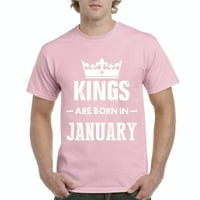 Normalno je dosadno - muške majice kratki rukav, do muškaraca veličine 5xl - rođendan poklon kraljevi rođeni su u januaru