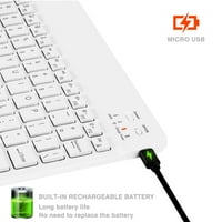 U lagana ergonomska tastatura sa pozadinom RGB svjetla, višestruki tanak punjiva tastatura Bluetooth