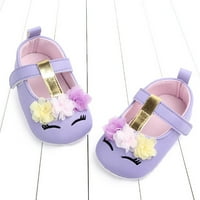 Kid cipele slatke djevojčice crtane cvjetne casual prve šetačke cipele od kralježnice Baby Boy tenisice ljubičasti mjeseci