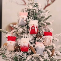 Božić Santa Gnome Xmas Tree Viseći ornament Domaći dekor dekora
