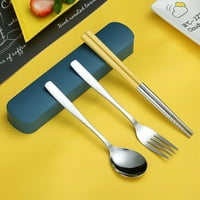 Archer Prijenosni putni štapići od nehrđajućeg čelika Fork pribor za jelo sa kutijom za odlaganje