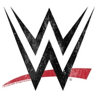 Ženska WWE Classic Crni logo Grafički grafički tee bijeli mali