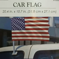 Zastava automobila 20.4 10.7 Američka zastava SAD Patriotic Crvena bijela i plava nova