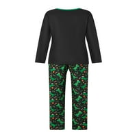 Huakaishijie Božić-dječji pidžami Podudaranje postavljenih slovo s dugim rukavima Ispiši vrhove i setovi